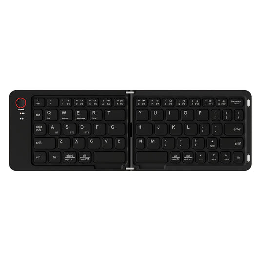 KLZO-B023 Dual Folding Wireless Keyboard, Magnetic And Smooth Folding, Slim And Compact, Compatible with Multiple Systems And Devices, with Ultra Long Battery Life