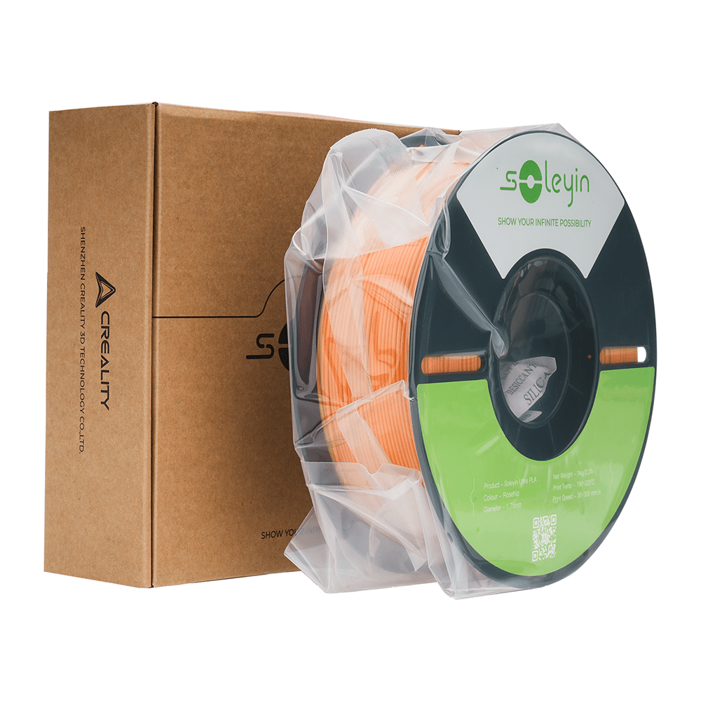 Creality SOLEYIN Ultra PLA Filament 1.75mm PLA 3D Printer Filament High Speed 30-600mm/s Dimensional Accuracy +/- 0.02mm, 1kg Spool (2.2lbs), Fit Most FDM 3D Printer
