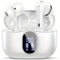 Wireless Earbuds, Wireless 5.3 Headset Bass Stereo, Earbuds with Noise Cancelling Microphone LED Display, in Ear Headphones, 36 Hours Playback Time, Suitable for Laptop Pad Mobile Phone Exercise