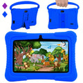 Veidoo, 7 Inch Kids Tablet, 2GB RAM 16GB ROM/2GB RAM+32GB ROM, Support 1TB ROM EXPAND, Security Eye Screen, Wifi, Dual Camera, Educational Games, Parental Control APP, Android Tablet, Tablet with Drop Proof Silicone Cover (Dark Blue), Tablet, Pad