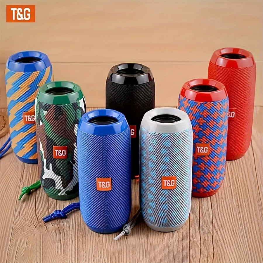 TG117 Portable Wireless Speaker - 10W High Definition Sound with Strong Bass | 1200Mah Battery | IPX4 | 33Ft Wireless Range | Hands-Free Calling | Multiple Playback Options (TF Card/Usb/Wireless/Aux) | Compact Design with Carry Strap | Ideal for Out