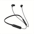 Sports Neckband Magnetic Wireless Headset High Sound Quality with Microphone 20H Playtime/230mAh Long Standby In-Ear Noise Cancelling Earbuds Headphones Pluggable Memory Card