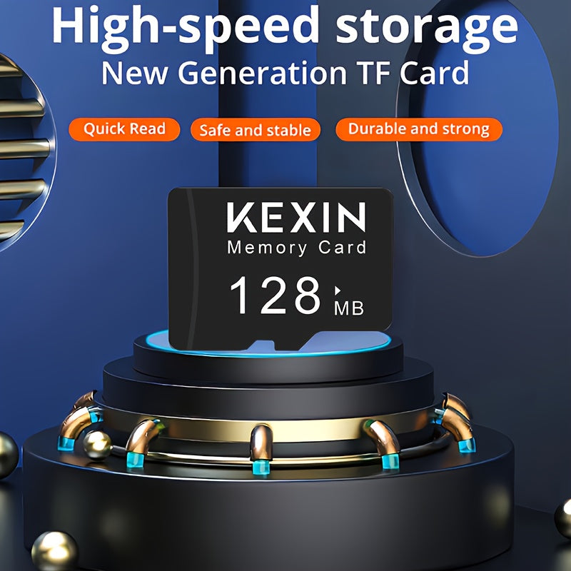KEXIN 5-Pack 128MB 512MB SD/TF Flash Memory Card - High-Speed Class 4, Secure Compact Size For Phone, Camera, Tablet, Laptop, Car Audio & Game Console, Versatile Compatibility