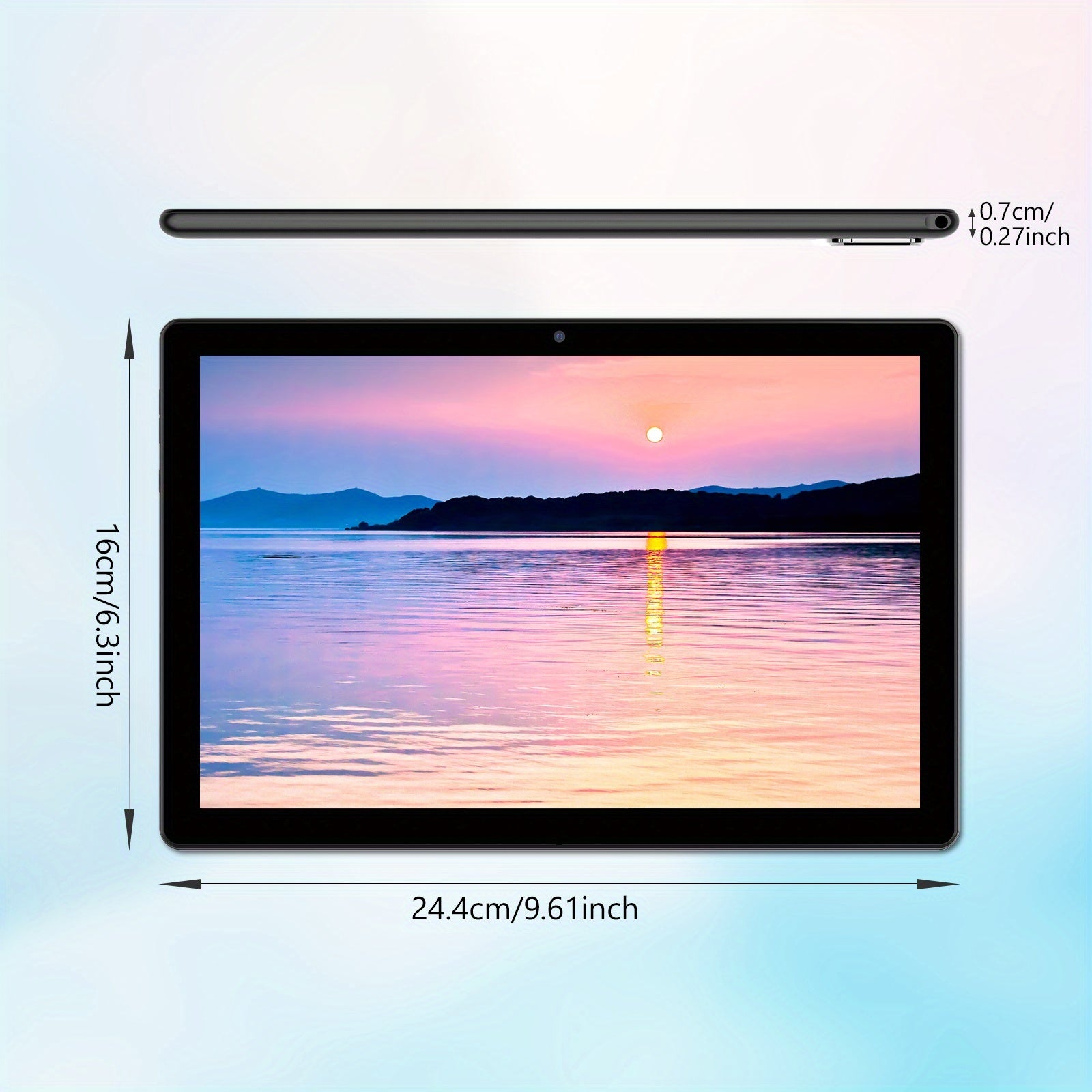 Android 15 Tablet Latest Tablets, 10 Inch Tablet 12(3+9)GB RAM 64GB ROM 1TB Expand, 6000mAh Battery 2 In 1 Tablet With Optional Keyboard, Case, Stylus, 4-Core Tablet PC, WiFi, 2MP+8MP Dual Camera, 1280 * 800 FHD IPS Screen