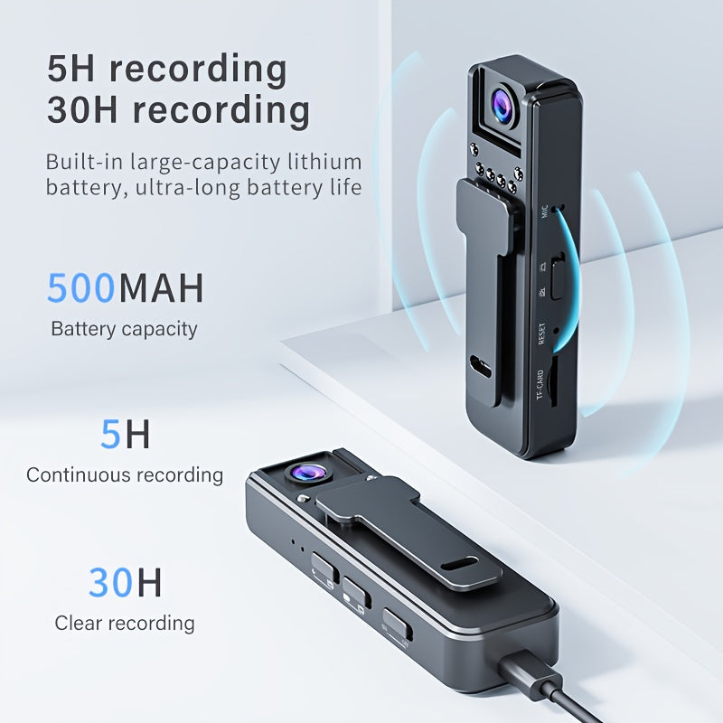 NEW HD Night Vision Body Camera, Portable Clip-On Outdoor Sports Camera, Professional Outdoor Sports Camera