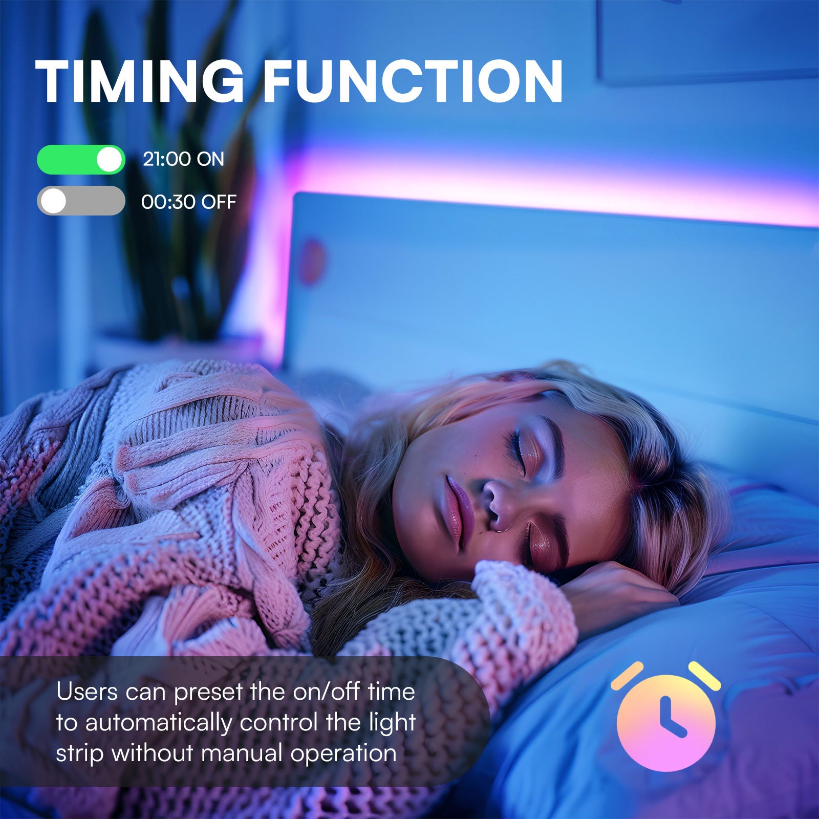 25-200FT Smart LED Strip Lights for Bedroom Music Sync And Color Changing with App Control, Remote Included, Perfect for Can Timing, for Room Decor, Party Decor, Birthday Decor, Valentine'S Day And New Year Deco LED Strip Lights