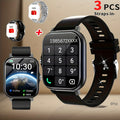 1pc Watch with 3pcs Strap Set 1.83-inch Full Touch Screen Men's And Women's Smartwatches, USB Rechargeable, Multi Sport Mode, 180mAh Battery, Navigation Tracking, Remote Camera/music, Wireless Calling And Message Reminders, Non, TFT Display Screen