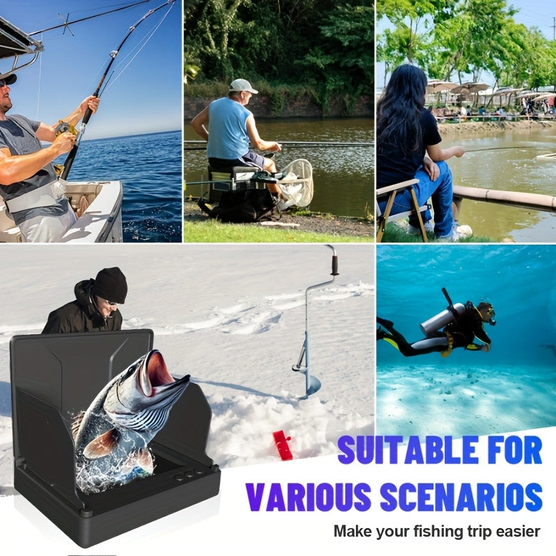 XHJ Upgraded Portable 4.3-Inch High Definition Underwater Fishing Camera with Triple Light Shielding And Night Vision, HD Camera And Bait Monitor, Complete Fishing Kit