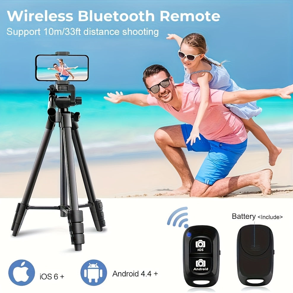 ZOMEI 55 "Professional Mobile Photography Tripod - Mobile Phone And Camera Dual-purpose Tripod - Travel Tripod - Action Camera Tripod - Professional Camera Stand, Handbag, Suitable for iPhone, for Android Phone, for Mirrorless Camera, Black