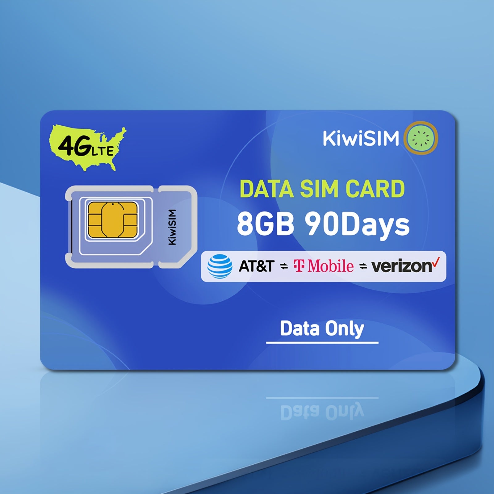 USA 4G LTE Data-Only Prepaid SIM Card | Multiple Data Plans | No Monthly Fee | Works with Security Cameras, GPS, Hotspots, Smartwatches, Tablets | Nationwide Coverage | High-Speed | No Voice/Sms | Easy Activation | No Hidden Charges
