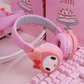 Sanrio Kuromi And My Melody Cute Design Wireless Headsets With Cute Patterns Unique Style Easy To Carry Foldable, Scalable Smart Call, Suitable For Daily Sports, Outward Learning, Festival Gifts