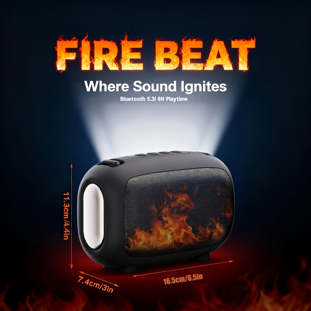 Portable Bluetooth Speaker with Lights, Powerful Crystal Clear Sound, All Day Playtime, AUX&TF-Card Input, Bluetooth 5.3, TWS Paring, Small Wireless Speaker for Outdoor, Gift Ideas