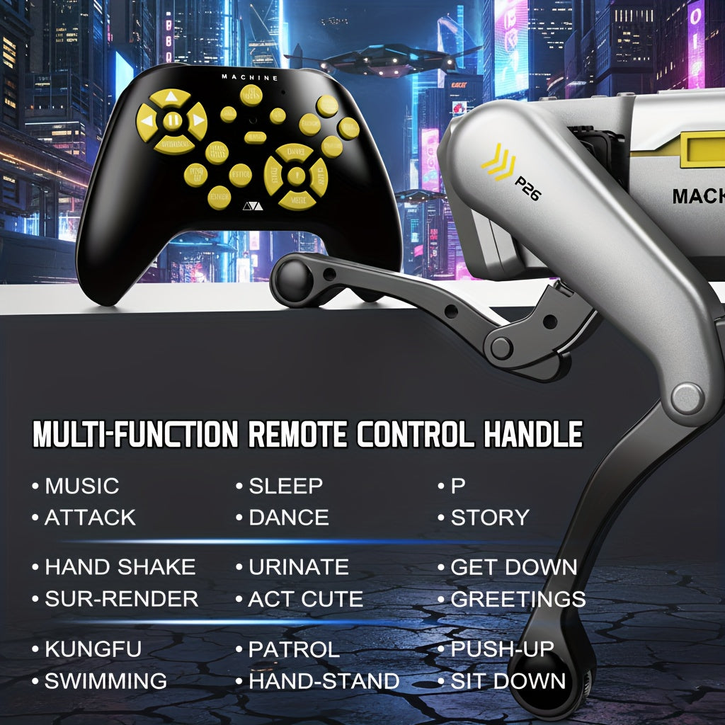 [Special Offer] [Flash ]Intelligent Robot Dog, 2.4GHz Remote Control Toy Dog, With A Maximum Remote Control Distance Of 99Ft, AI Voice Control Can Be Connected, Programming Actions To Mobile Apps, Can Dance, Telling Stories, Perform A Dance