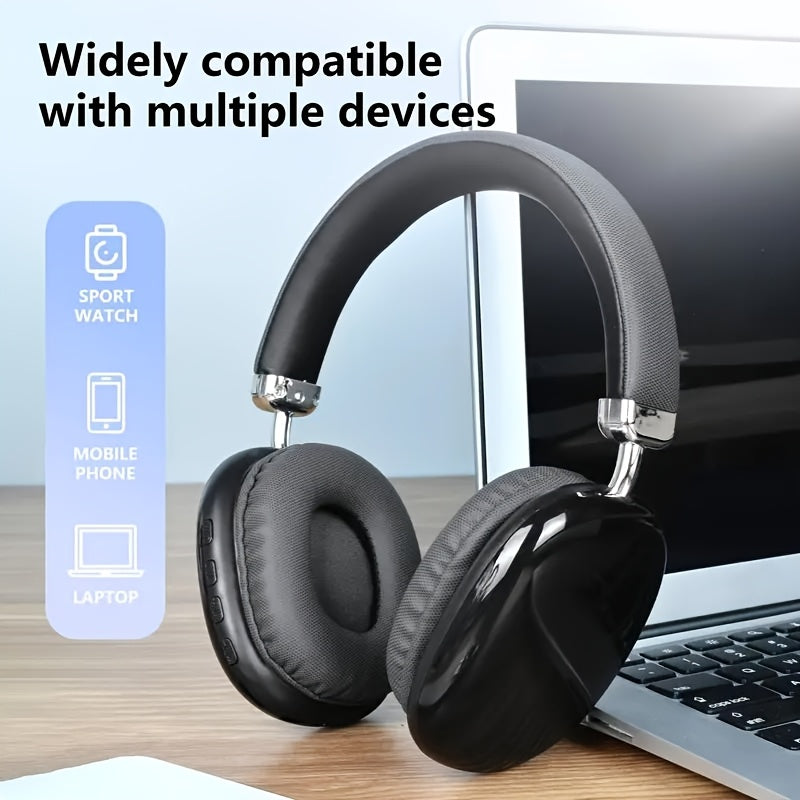 Wireless Earphones, Noise Cancelling Stereo Comfortable Earphones, Built-in High-definition Microphone, High Fidelity Stereo, Deep Bass, Suitable for Travel, Office, Laptops, Mobile Phones, Christmas Gifts