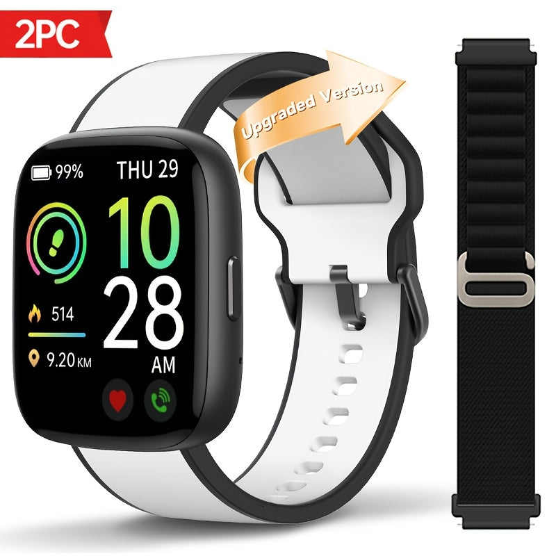 FAWEIO Smart Watch For Men Women Wireless Calling, 1.83" HD Touch Screen Fitness Tracker, 100+ Sports Modes, Built-in Alexa, Dial, Waterproof, For IPhone & Android, Birthday Gifts, Mother'S Day Gift