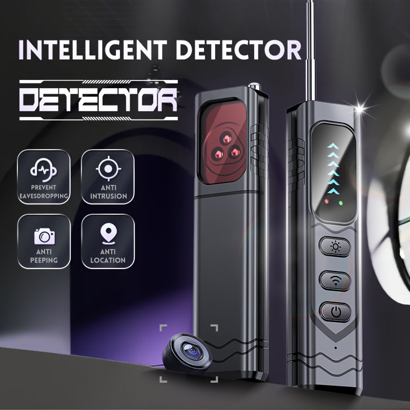 Hidden Camera Detectors, Anti Spy RF Signal Scanner, Bug Detectors, Portable Camera Detectors, GPS Tracker, Listening Devices Finder, Wireless Rechargeable Multi-functional Security Detector for Travel, Hotel, Car, Bathroom, Indoor Home, Office