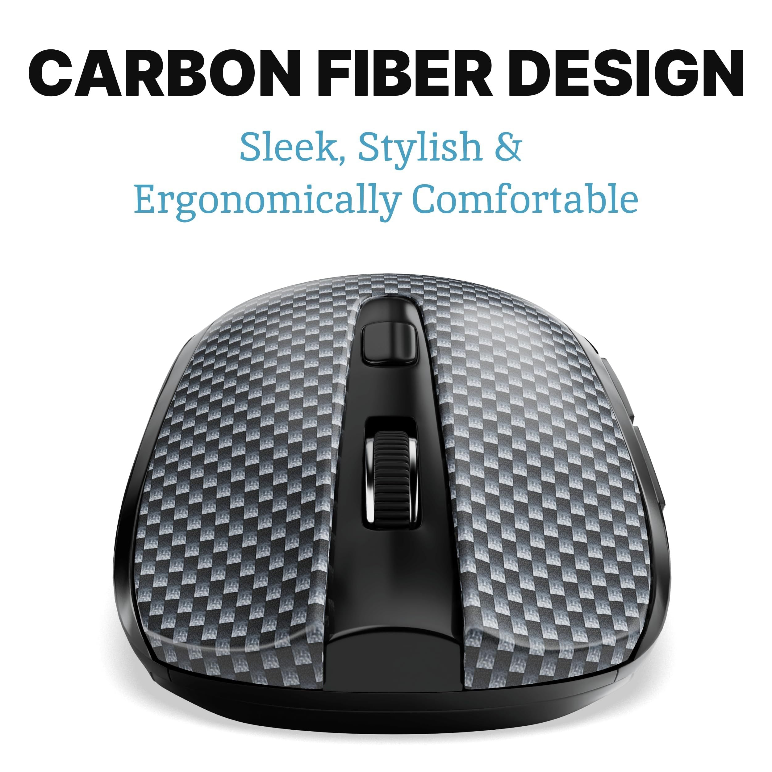 Silent Mouse Wireless – Computer Mouse Wireless, Mouse for Laptop, Mouse USB, Mouse for Chromebook, Mouse Cordless, Mouse Inalambrico, PC Mouse, Computer Mice, Quiet Mouse