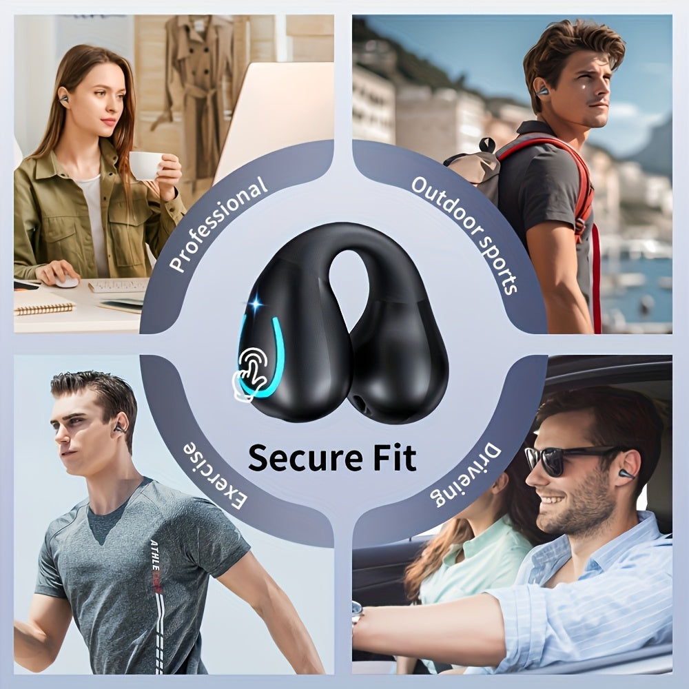 Truly Open Wireless Earphones (Wireless 5.4 TWS), Experience 360° Ambient Awareness & All-day Comfort, Secure Open-ear Fit For Sports/fitness, Advanced ENC Delivers Crystal-clear Calls, Intuitive Touch Control