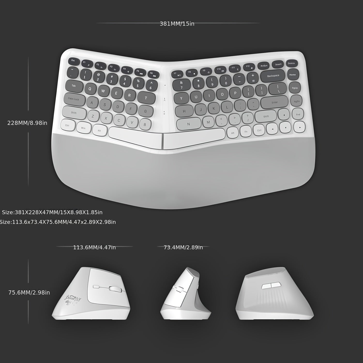 The New Keyboard And Mouse Set from KLZO Boasts an Ergonomic Design, Offers Support for The Wrists, Promotes Hand Health, Helps Prevent Tenosynovitis, Features Wireless Wireless Connectivity
