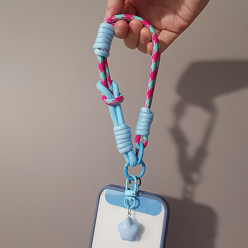 Nylon Dual-Use Phone Lanyard - Designed with a Star Pendant, Perfect for Outdoor Activities, a Stylish And Durable Essential.