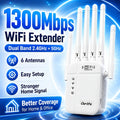 2026 Upgraded WiFi Extender Signal Booster Up To 9000 Sq.ft | Long Range Repeater For Garage, Basement & Yard | 1-Tap Setup, Compatible With Alexa/Ring/Camera | US Warehouse Fast Ship