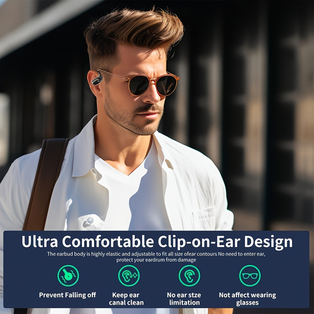 144-Language AI Translator Earbuds - 0.3s Real-Time Voice Translation, Noise Cancelling Mic & 40H Battery for Travel/Business, No Delay!Includes Headphone Storage Pouch