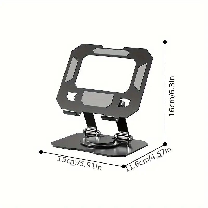 Adjustable Metal Tablet Stand - Rotating, Folding, Desktop Holder for iPad & Phone, Sturdy Iron Construction, Ergonomic Design, Perfect for Digital Art & Note-Taking, Tablet Holder Stand