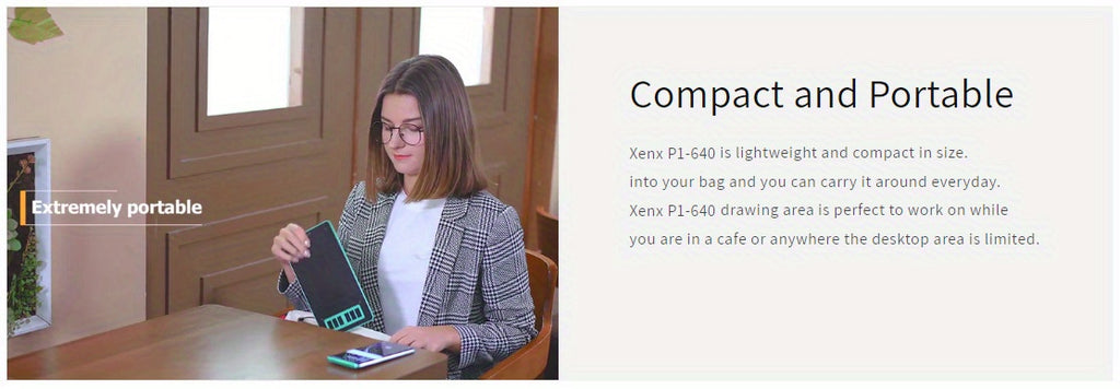 XENX P1-640 Graphics Drawing Tablet: 8192 Pressure Sensitivity, 6  Hot Keys, 6. 6 X 4. 1 Inches Pen Tablet - Perfect for Mac, Windows PC, Android Mobile, Paint, Design, Animation, Art Creation & OSU!
