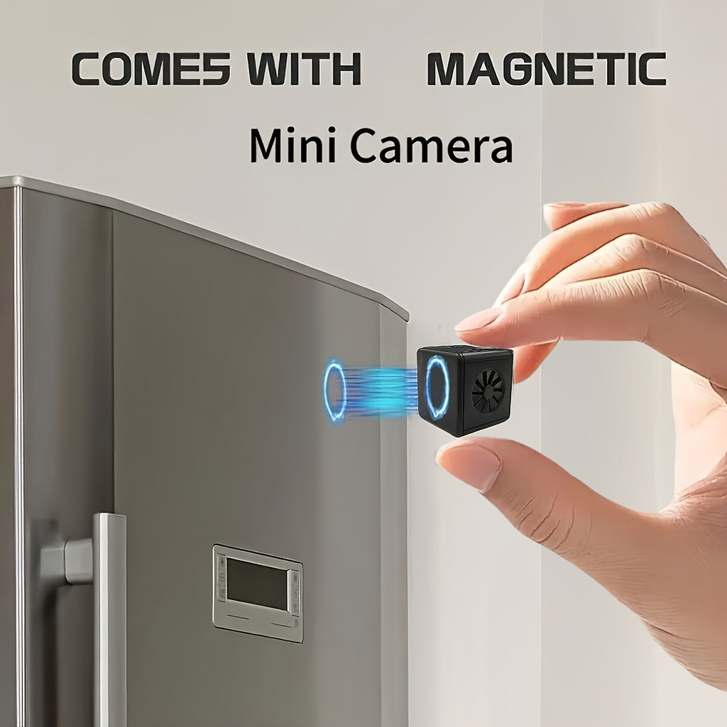 2K Mini Wireless Security Camera with 2.4G Wifi And Night Vision, Continuous Video Recording, Magnetic Mount Home Security Camera - Indoor Surveillance for Baby/Pet Monitoring, Usb/Battery Powered Compact Design, SD Card/Cloud Storage