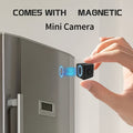 2K Mini Wireless Security Camera with 2.4G Wifi And Night Vision, Continuous Video Recording, Magnetic Mount Home Security Camera - Indoor Surveillance for Baby/Pet Monitoring, Usb/Battery Powered Compact Design, SD Card/Cloud Storage