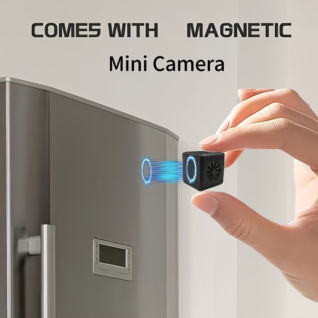 2K Mini Wireless Security Camera with 2.4G Wifi And Night Vision, Continuous Video Recording, Magnetic Mount Home Security Camera - Indoor Surveillance for Baby/Pet Monitoring, Usb/Battery Powered Compact Design, SD Card/Cloud Storage