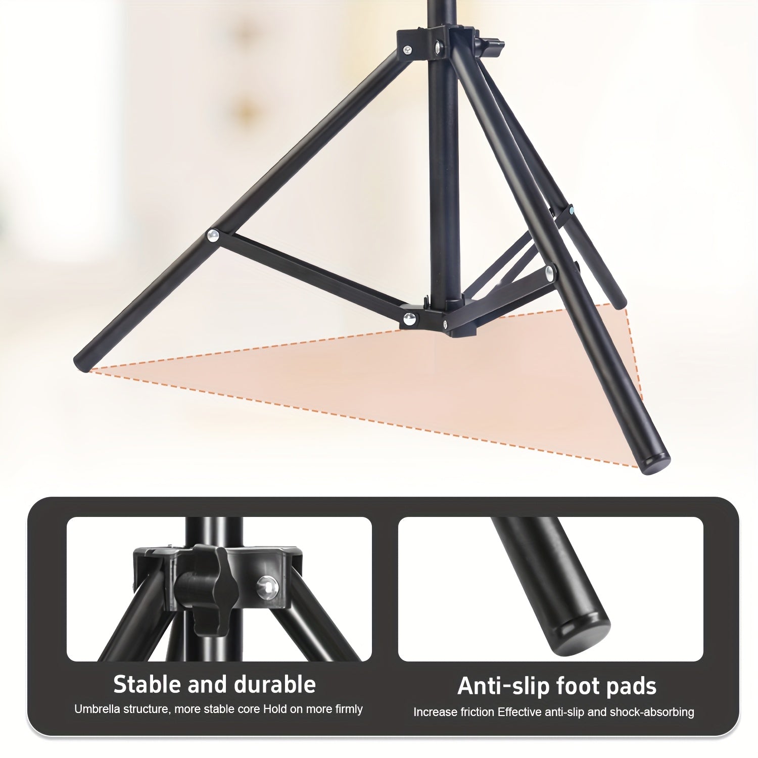 10" Ring Light with 43" Extendable Tripod Stands And Phone Holder, Dimmable LED Circle Round Light for Selfie Camera Photography/Makeup/YouTube Video/Vlogging/Live Streaming