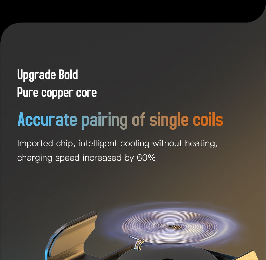 [15W Fast Charge Car Holder] 15W Fast Charge Auto-Sensing Car Wireless Charging Holder | Smart Alignment, Case Friendly, Rotating Magnetic Air Vent Phone Mount for iPhone And All Qi-Compatible Devices