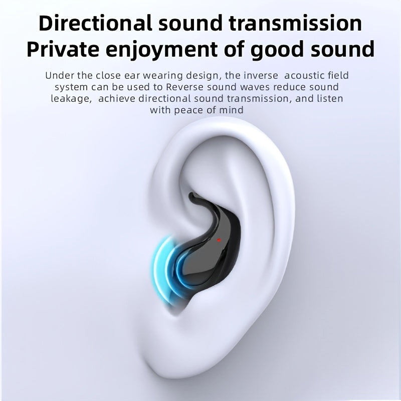 The 2025 Popular Black - Tech Semi - In - Ear Headphones, with Super - High Sound Quality, 360 - Degree Stereo Surround Sound. It Is Equipped with A Rechargeable Lithium - Polymer Battery And A Type - C Interface, Offering Long - Lasting Battery