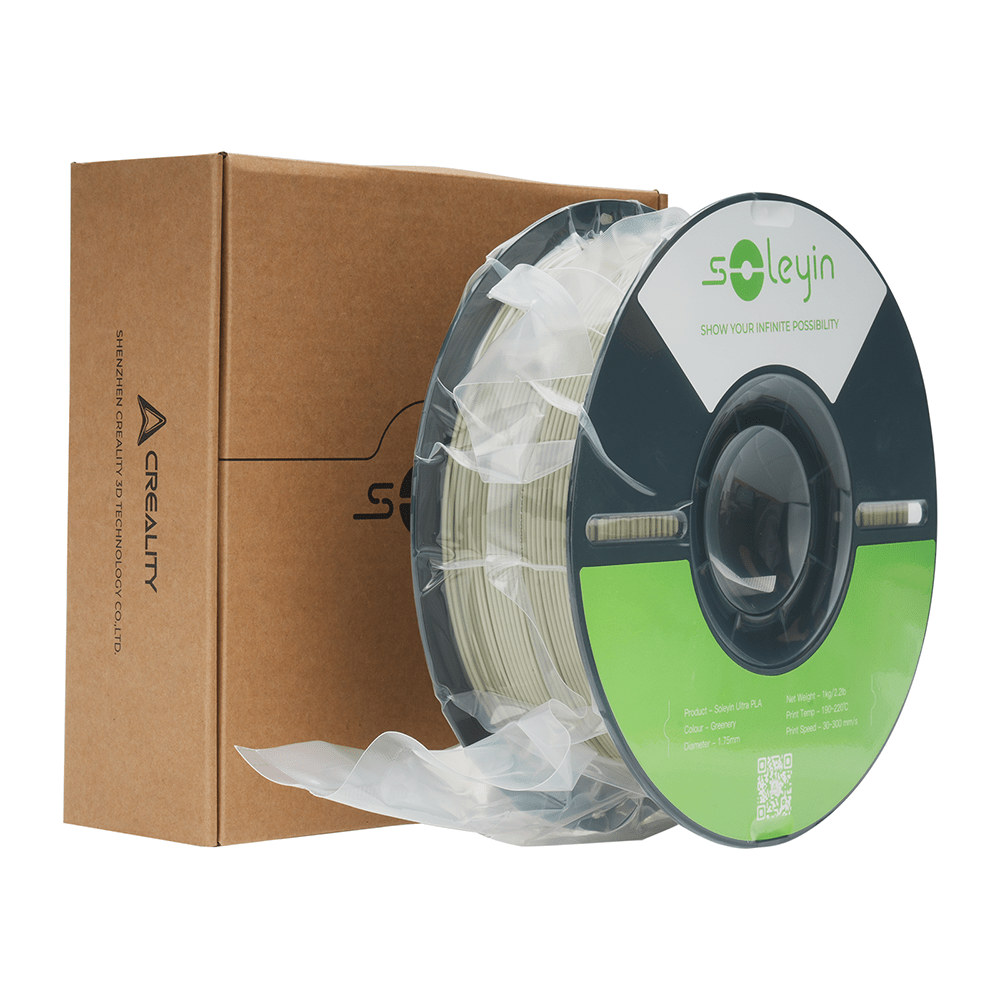 Creality SOLEYIN Ultra PLA Filament 1.75mm PLA 3D Printer Filament High Speed 30-600mm/s Dimensional Accuracy +/- 0.02mm, 1kg Spool (2.2lbs), Fit Most FDM 3D Printer