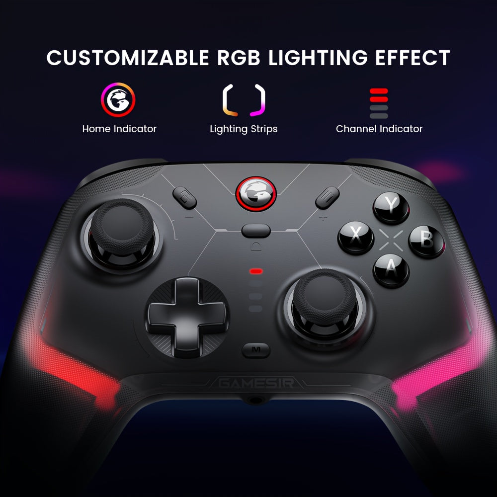 [For Pcswitchyios/Android] GameSir Cyclone 2 PC Controller Mag-ResTMR Sticks 1000Hz Report Rate Hall & Micro2-in-1 Triggers RG8 Lighting With ChargingDock For Pcswitchyios/Android