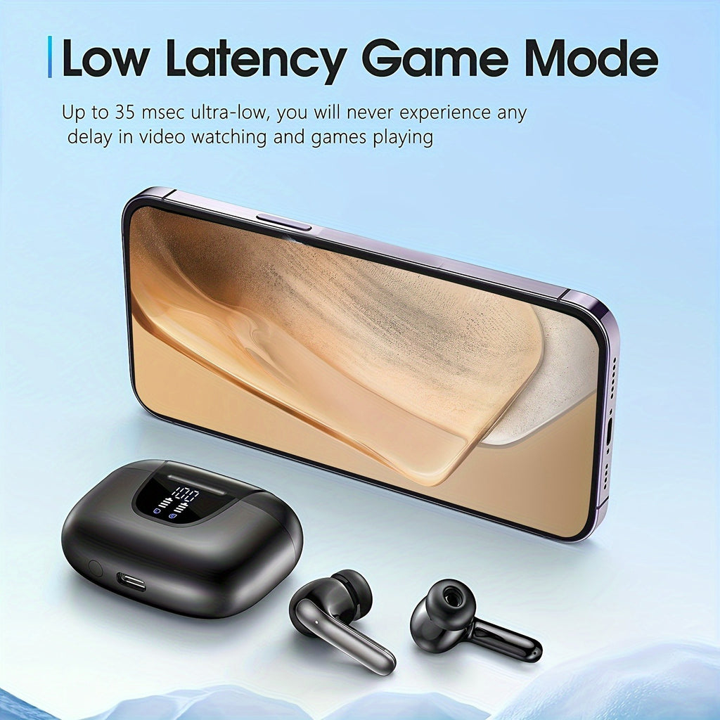 ANKRIYUL TWS Wireless Stereo Earbuds Earphones, Sport Headset, Stereo In Ear Headphones, Touch Control Ear Buds with Charging Case
