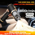 [Wireless Handheld Vacuum] Blow And Suction All-In-One Wireless Handheld Vacuum Cleaner - Computer Cleaning, Small Car Vacuum, for Home, Office, Pet Hair Cleaning Travel, Multiple Attachments, Ready to Use After Purchase, Upgraded Aluminum Fan, Power Batt