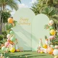 2D Flat, Two Different-sized And Styled Wedding Arch Banner Covers with Stretchable, Wear-resistant And Wrinkle-free Fabric, Tight-fitting Arch Covers Suitable for Wedding Ceremonies, Gender Reveals And Birthday Parties.