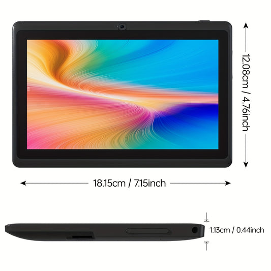I-Atar 2026 New 7-inch Tablet, Quad-Core Processor, IPS HD Display, 4GB RAM, 32GB ROM, 4000mAh Large-Capacity Battery, 2. 0MP + 5. 0MP HD Camera, Android 12 Tablet, Includes A Type-C Charging Cable, Tablet, Pad