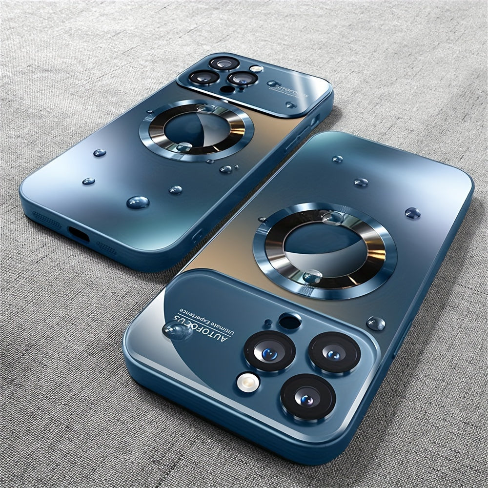 New Luxury Matte Titanium Phone Case, Compatible with Iphone 17 Pro, Iphone 17 Pro Max, Iphone 17 Air, And Iphone 17. Features Magnetic Wireless Charging, Shockproof Glass for Camera Lenses, And a Built-In Lens Protector. A Perfect Christmas Gift.