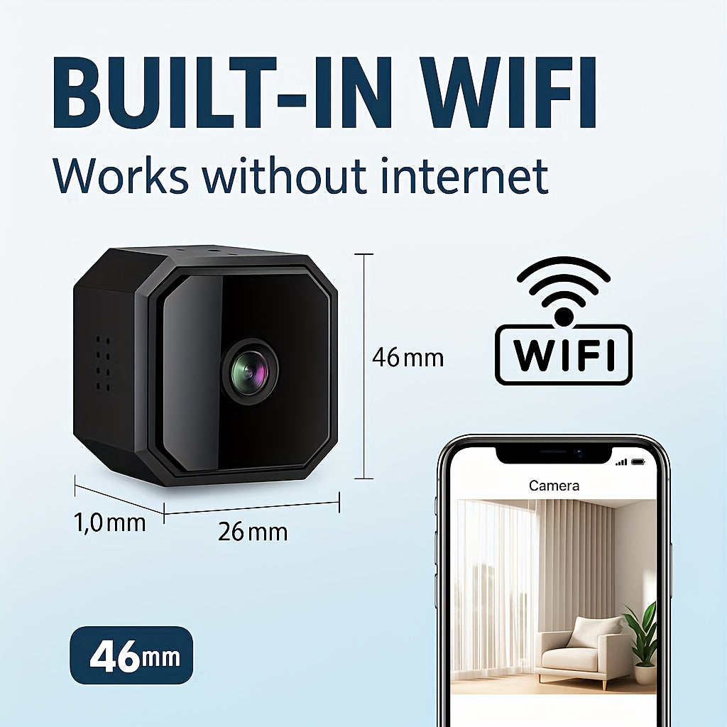 Halloween Special Offer!  Wireless Surveillance Camera - Full-Color Night Vision, Two-Way Voice Call, Motion Detection, Built-in AP Hotspot, Internet-Free Viewing, Real-Time Monitoring for Home, Family, And Pet Safety