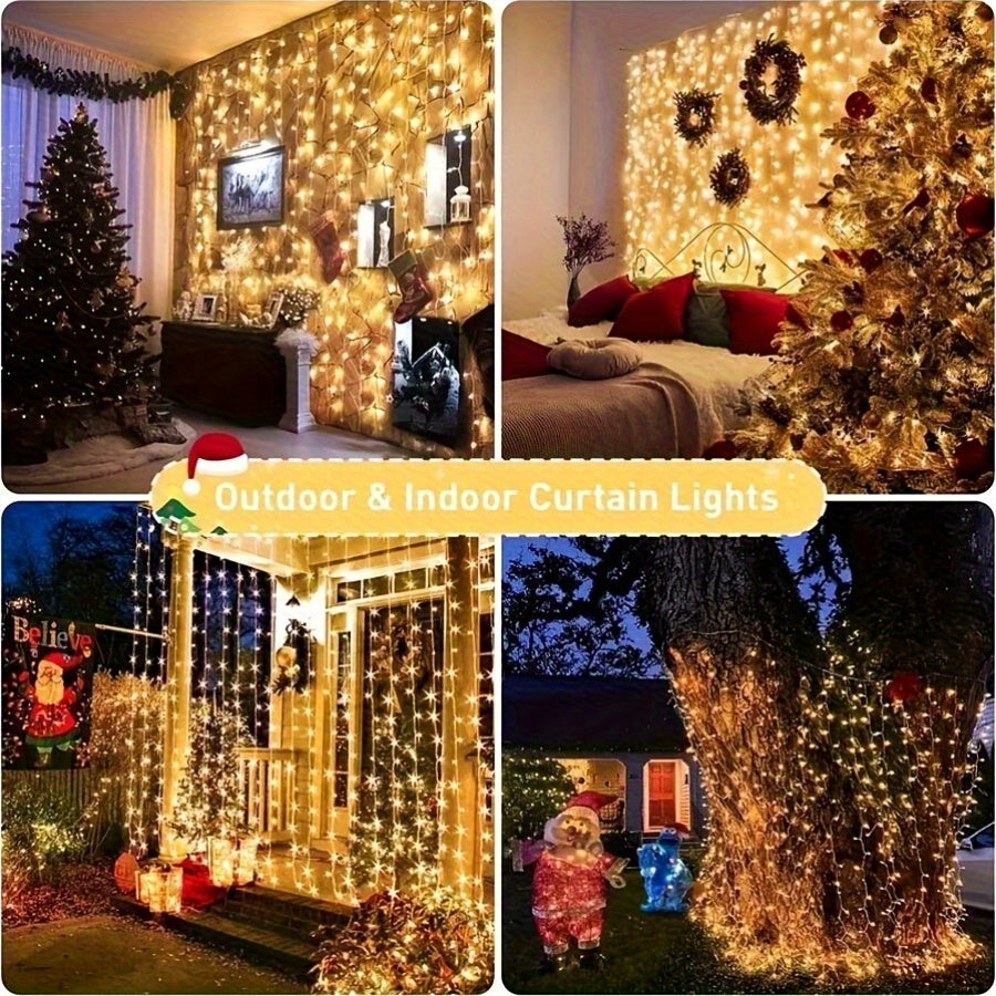 1000 LED 328Ft String Lights - Warm White Twinkle Fairy Lights with 8 Modes, Gypsophila Light String Perfect for Garden, Patio, And Party Lighting Decorations