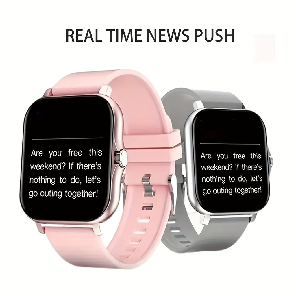 Brand New Large Screen Smart Watch, Compatible With IPhone/Android, HD Voice Call, Message Reminder, Multiple Sports Modes, Unisex, Suitable For Outdoor Sports, Daily Wear, Holiday Gifts, Valentine'S Day Gift