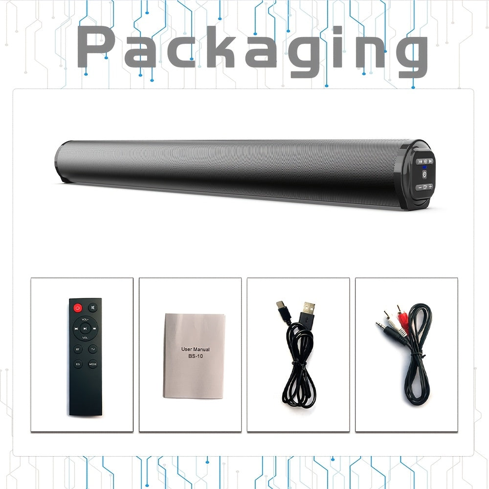 [Home Theater] A Complete Set of Television Speakers Featuring a Surround Sound Stick Wireless Subwoofer Designed for Home Theater Use, Including a Remote Control. This Wireless Surround Sound Amplification System Comes with Four Subwoofers And Two Air Du