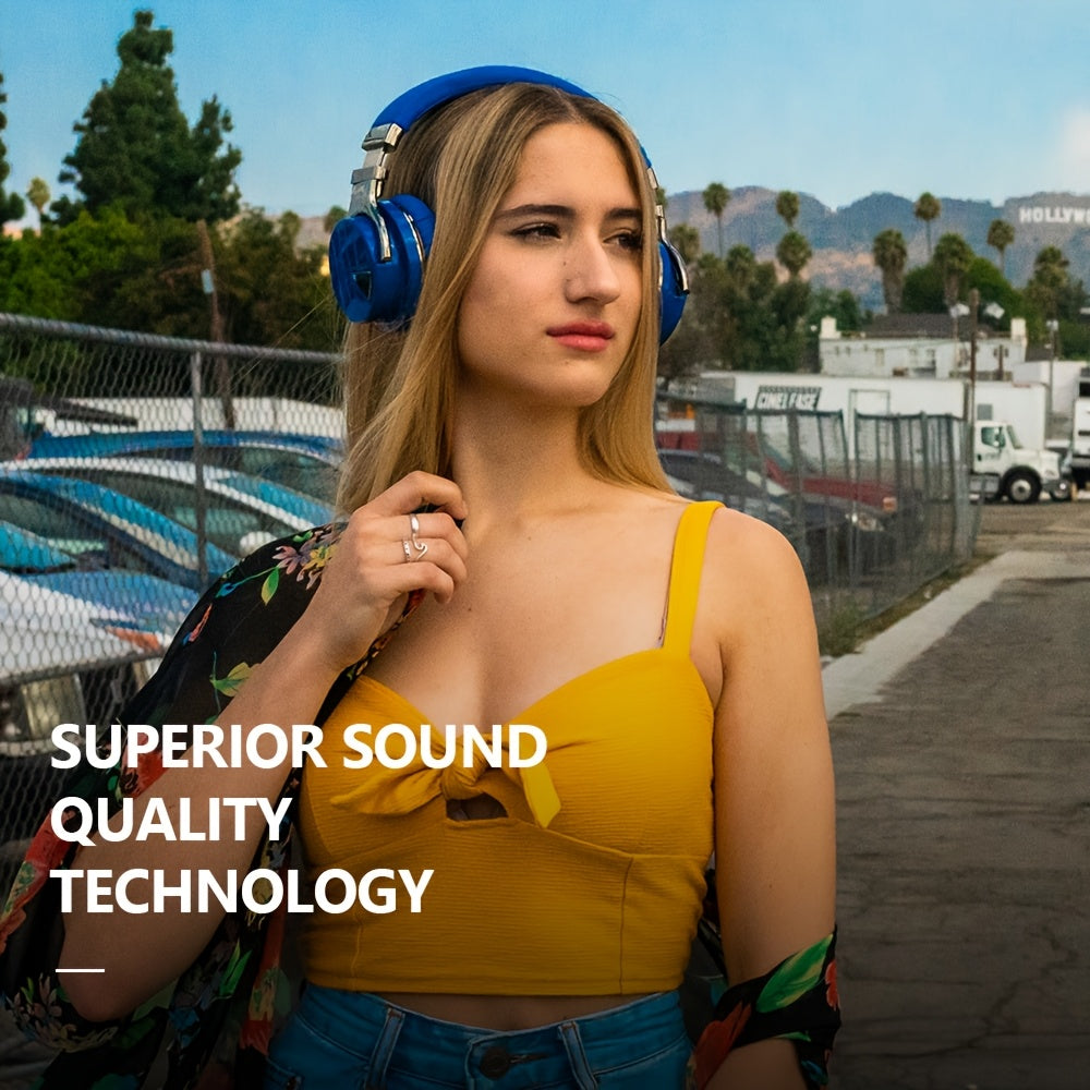 Active Noise Cancelling Headphones Wireless Headphones with Microphone Deep Bass, Over Ear Headphone, Comfortable Protein Earpads, 30 Hours Playtime