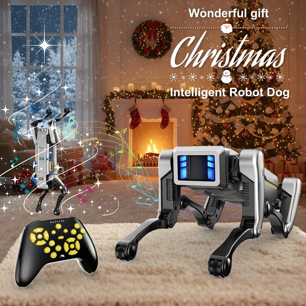 [Special Offer] [Flash ]Intelligent Robot Dog, 2.4GHz Remote Control Toy Dog, With A Maximum Remote Control Distance Of 99Ft, AI Voice Control Can Be Connected, Programming Actions To Mobile Apps, Can Dance, Telling Stories, Perform A Dance
