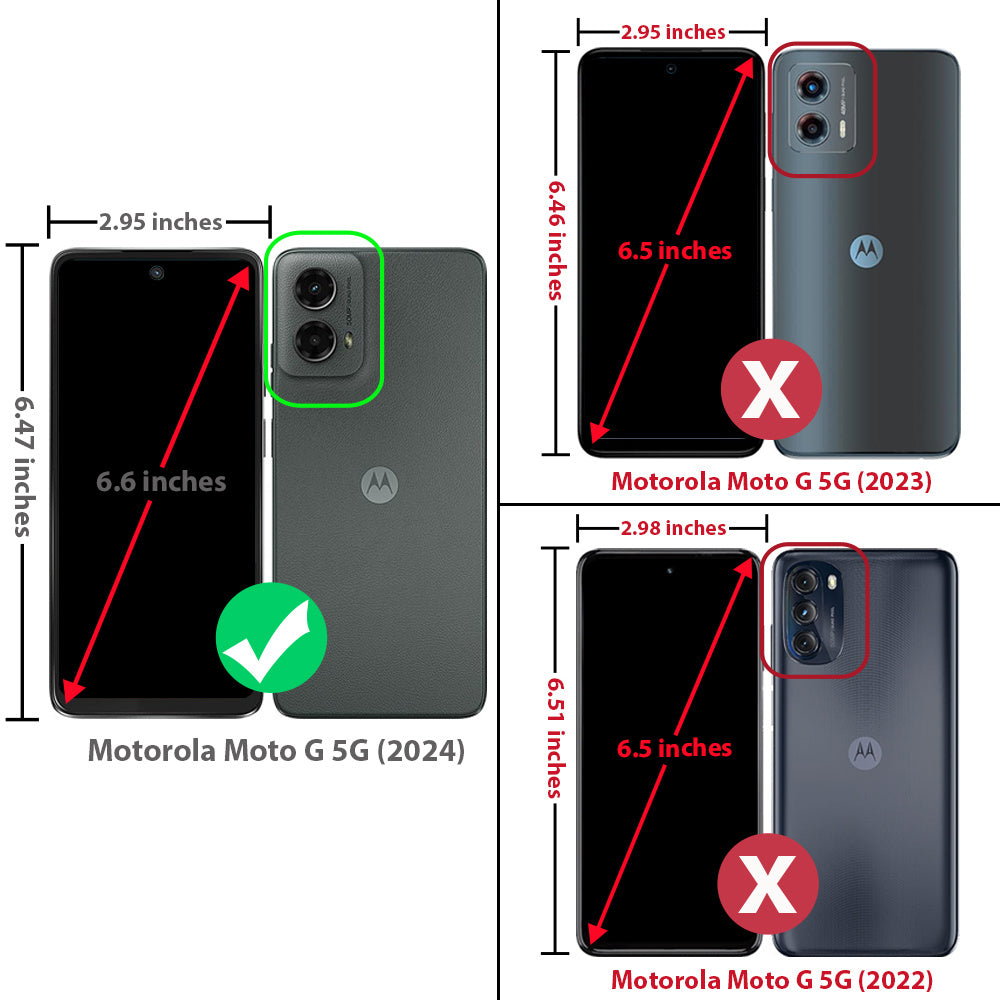 For Motorola Moto G 5G 2024 Phone Case, with Tempered Glass Screen Protector, Magnetic Circle Protective 360 Rotatable Magnetic Ring Stand Cover