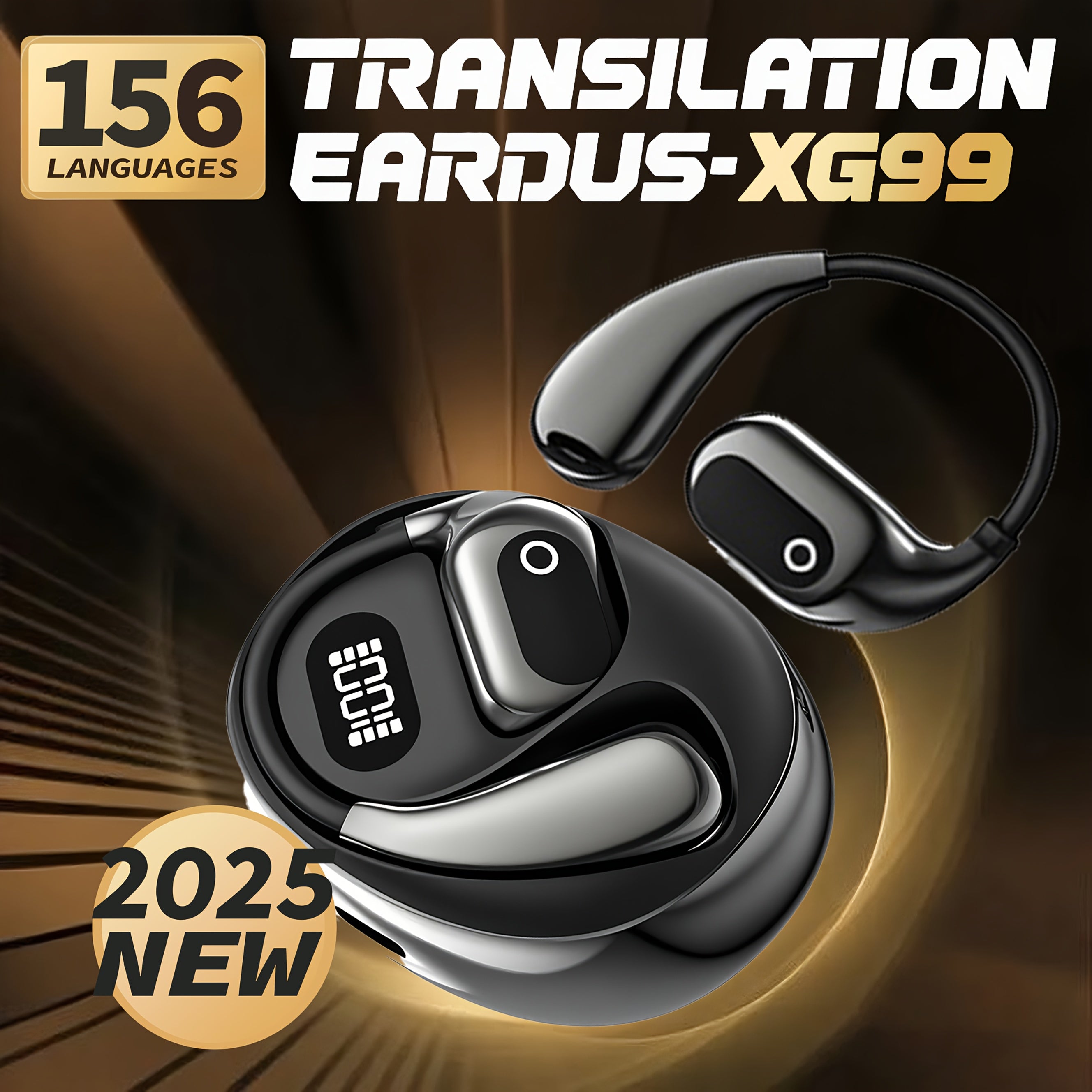 AI Language Translator Earbuds, OWS Real-Time 3-in-1 Translation Earbuds 156 Languages & Accents, Translation Device for Travel Business Learning, Bluetooth 5.1 Bluetooth Earbuds, Headphones, Audifonos, Openearbuds