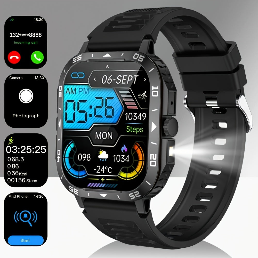 [Best Gift for Friends] Smartwatch with LED Lighting, Music Player, Stopwatch - Multi-Sport Mode, Best Gift for Friends, Supports Wireless Calls (Answer/Make/End) for Iphone And Android